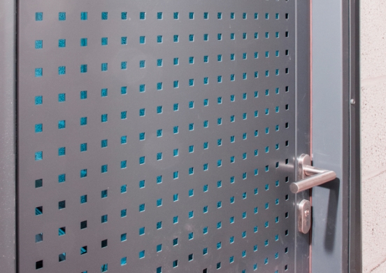 steel perforated door