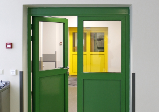 aluminium double door