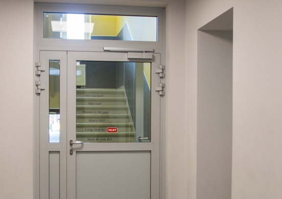 aluminum fire door