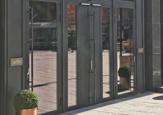 Stainless steel profile doors