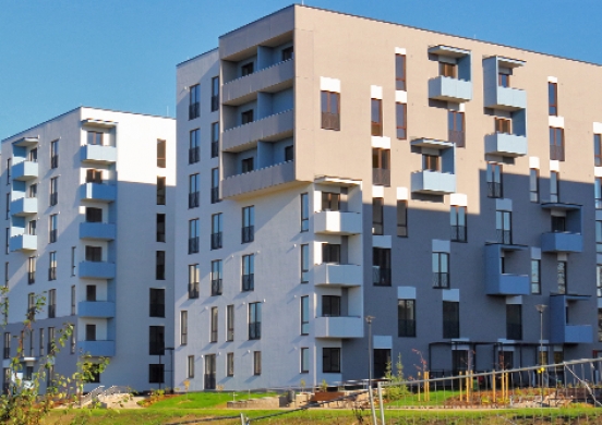 New apartment building
